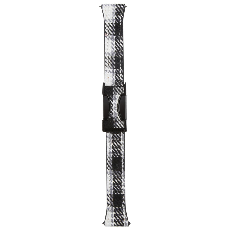 22mm Universal Slim Magnetic Buckle Napped Fabric Leather Watch Band