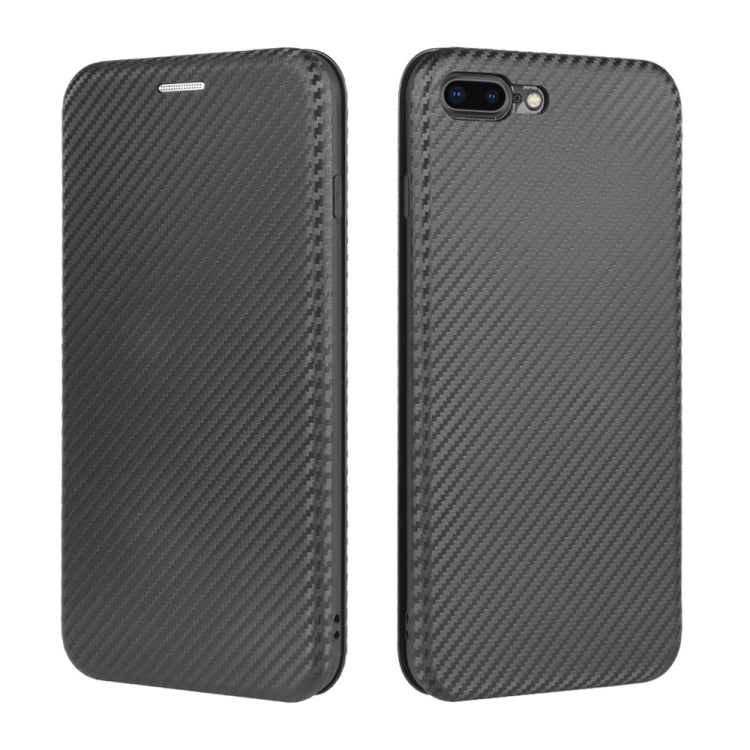 For iPhone 7 / 8 / SE 2020 / SE 2022 Carbon Fiber Texture Horizontal Flip TPU + PC + PU Leather Case with Card Slot
