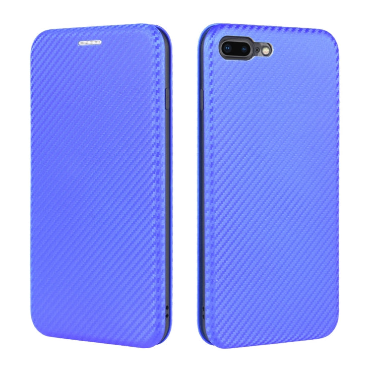 For iPhone 7 / 8 / SE 2020 / SE 2022 Carbon Fiber Texture Horizontal Flip TPU + PC + PU Leather Case with Card Slot