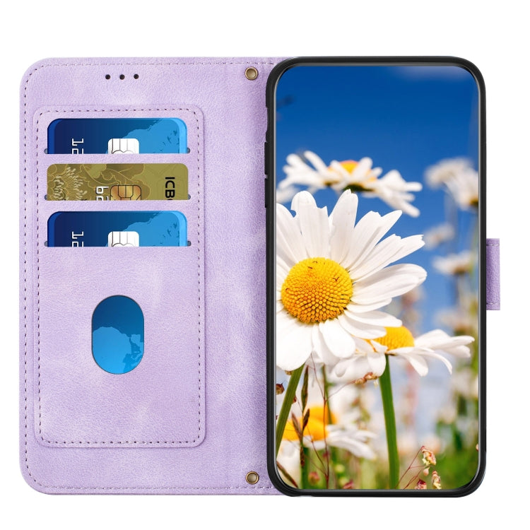 For Google Pixel 7 Floral Pattern Leather Phone Case with Lanyard