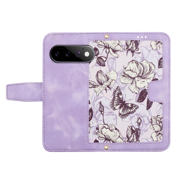 For Google Pixel 11 / 11 Pro Floral Pattern Leather Phone Case with Lanyard