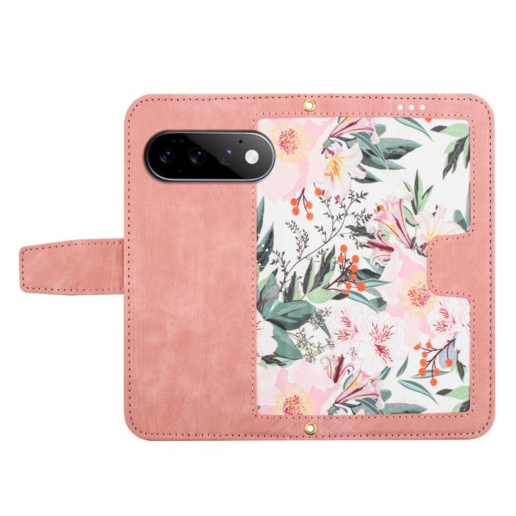 For Google Pixel 11 / 11 Pro Floral Pattern Leather Phone Case with Lanyard