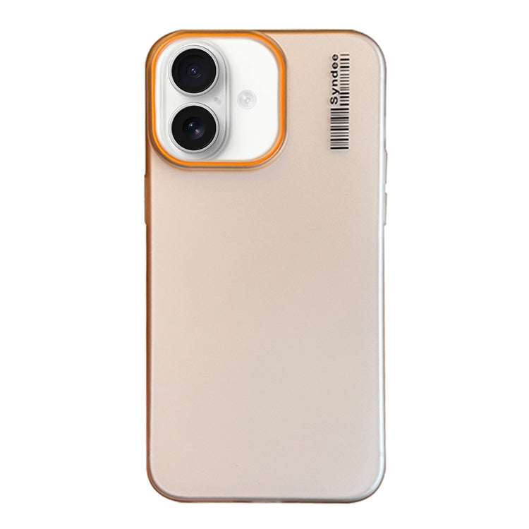 For iPhone 16 Plus Soft Sandy Skin Feel Translucent PC Phone Case