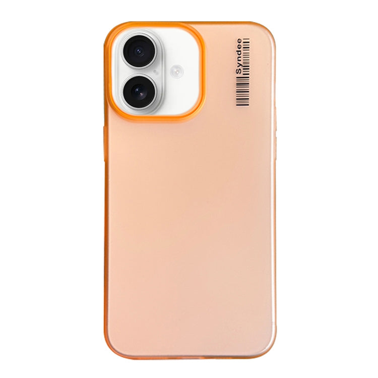 For iPhone 16 Plus Soft Sandy Skin Feel Translucent PC Phone Case