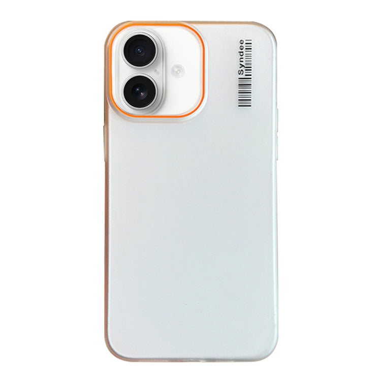 For iPhone 16 Plus Soft Sandy Skin Feel Translucent PC Phone Case