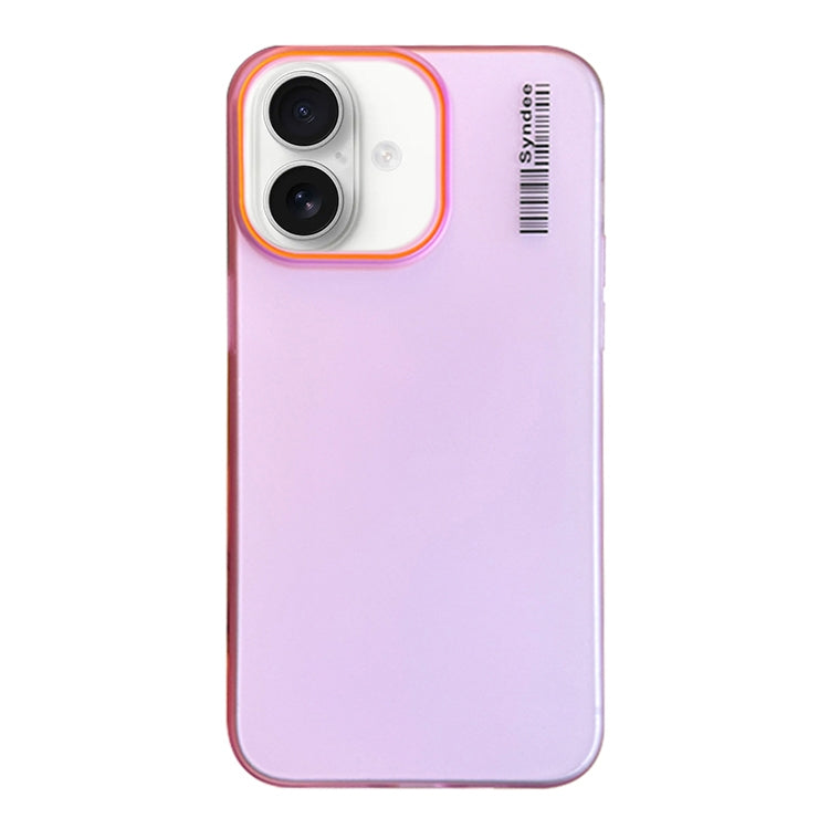 For iPhone 16 Plus Soft Sandy Skin Feel Translucent PC Phone Case