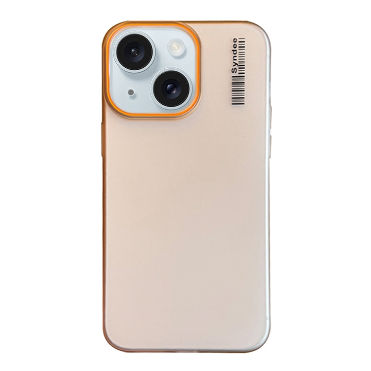 For iPhone 15 Plus Soft Sandy Skin Feel Translucent PC Phone Case