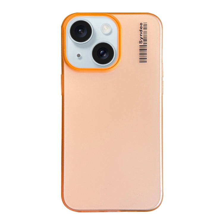 For iPhone 15 Plus Soft Sandy Skin Feel Translucent PC Phone Case