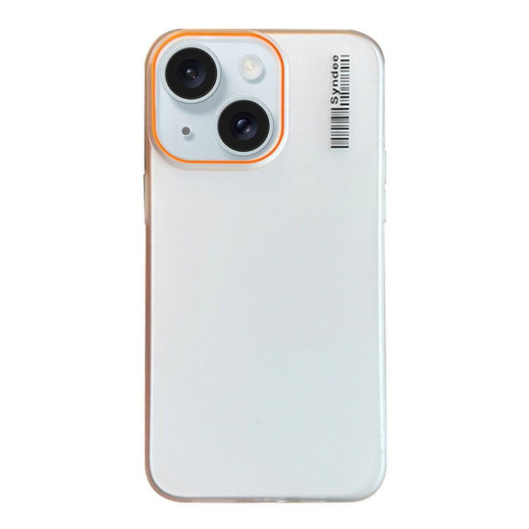 For iPhone 15 Plus Soft Sandy Skin Feel Translucent PC Phone Case