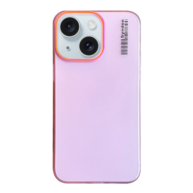 For iPhone 15 Plus Soft Sandy Skin Feel Translucent PC Phone Case