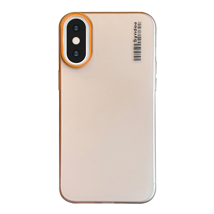 For iPhone XS / X Soft Sandy Skin Feel Translucent PC Phone Case