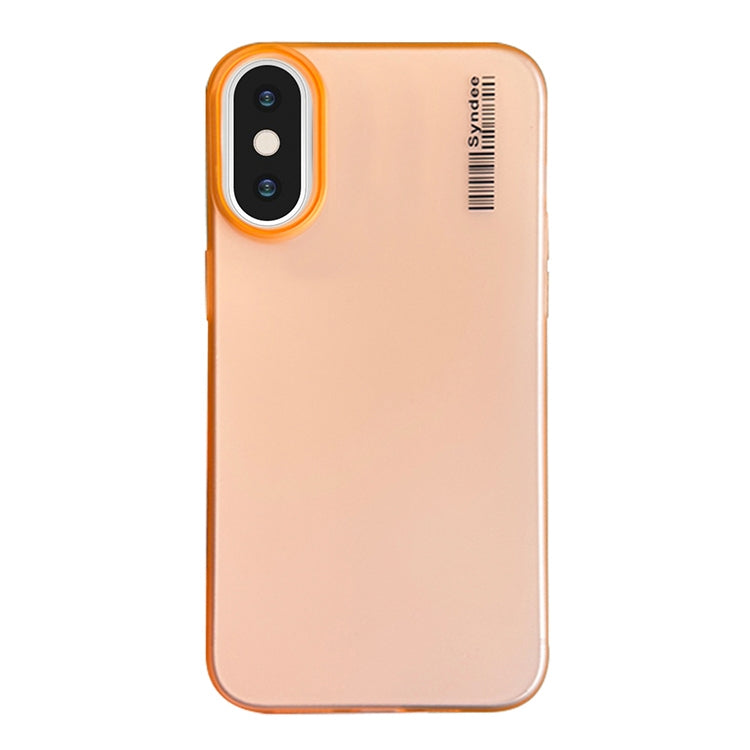 For iPhone XS / X Soft Sandy Skin Feel Translucent PC Phone Case