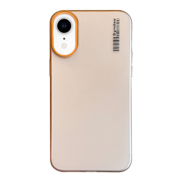 For iPhone XR Soft Sandy Skin Feel Translucent PC Phone Case