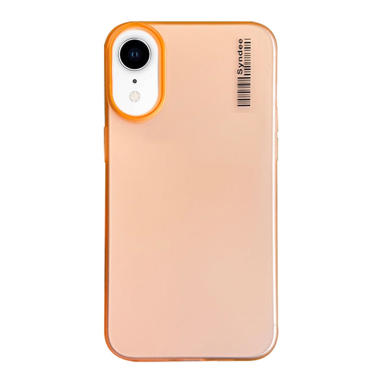 For iPhone XR Soft Sandy Skin Feel Translucent PC Phone Case
