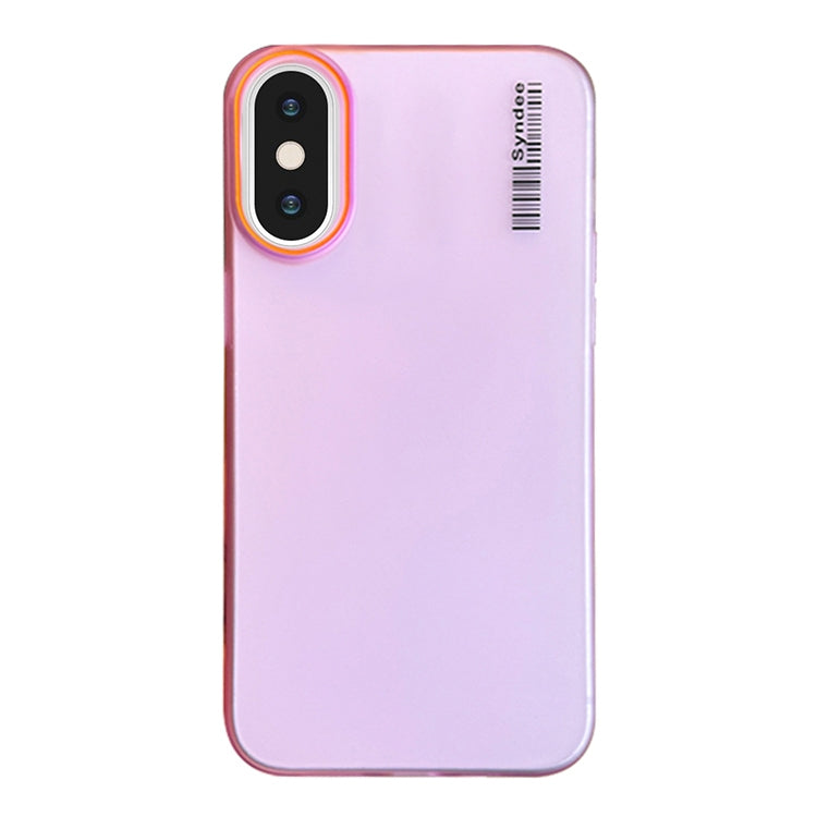 For iPhone XS Max Soft Sandy Skin Feel Translucent PC Phone Case