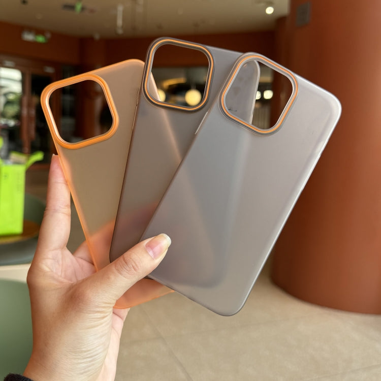 For iPhone 15 Pro Max Soft Sandy Skin Feel Translucent PC Phone Case