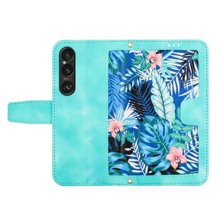 For Sony Xperia 1 VI Floral Pattern Leather Phone Case with Lanyard