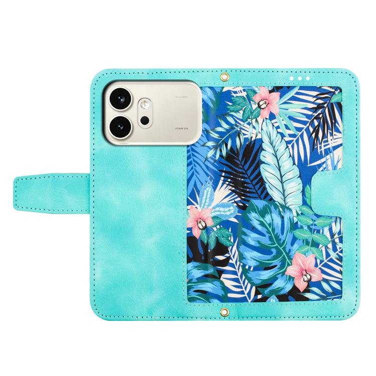 For Honor 600 / 600 Pro Global Floral Pattern Leather Phone Case with Lanyard