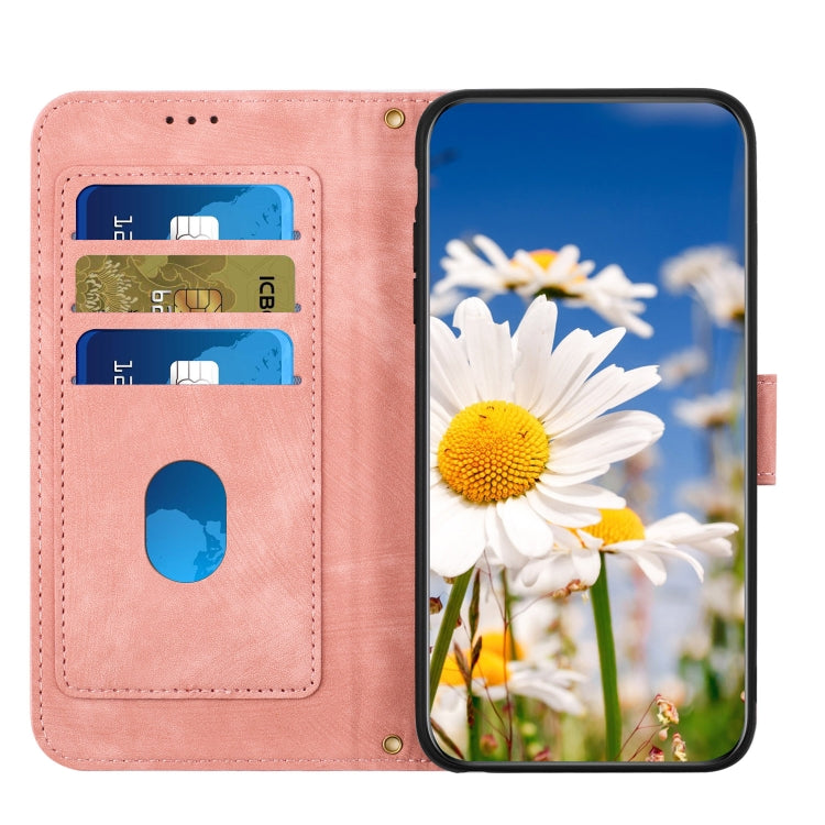For Xiaomi 14T Floral Pattern Leather Phone Case with Lanyard