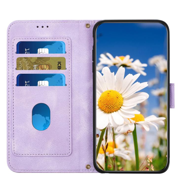 For Xiaomi 15 Pro Floral Pattern Leather Phone Case with Lanyard