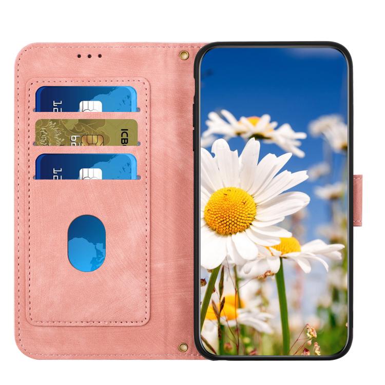 For Xiaomi 15 Pro Floral Pattern Leather Phone Case with Lanyard