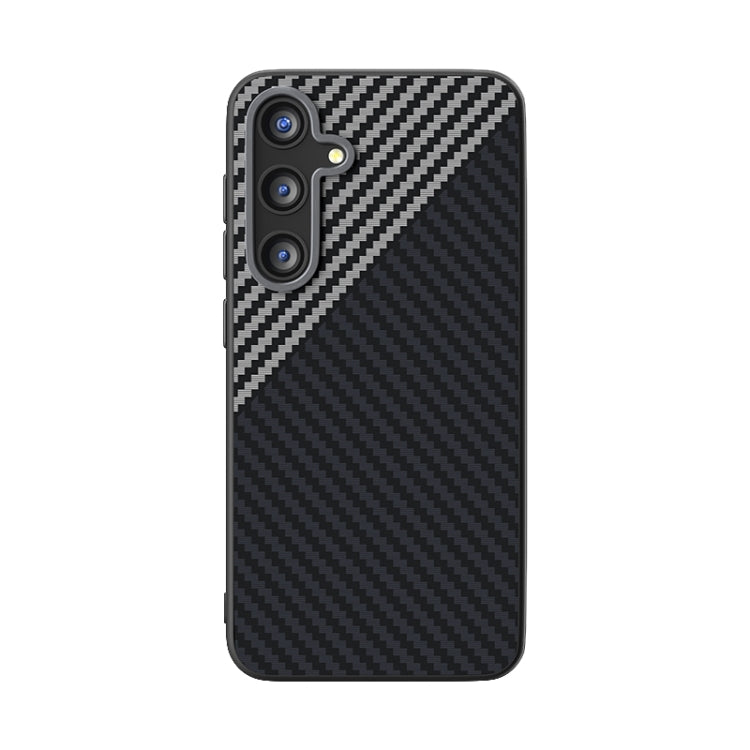 For Samsung Galaxy S25 5G / S24 5G ABEEL C Carbon Fiber Series 6D Micro Relief MagSafe Phone Case