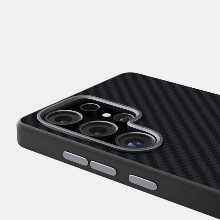 For Samsung Galaxy S25 5G / S24 5G ABEEL C Carbon Fiber Series 6D Micro Relief MagSafe Phone Case