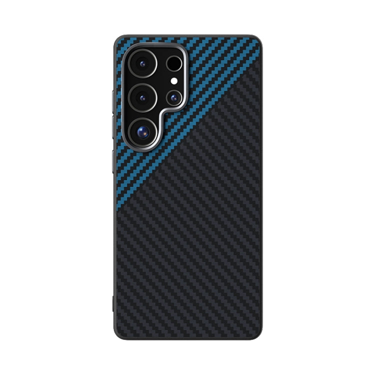 For Samsung Galaxy S25 Ultra 5G ABEEL C Carbon Fiber Series 6D Micro Relief MagSafe Phone Case