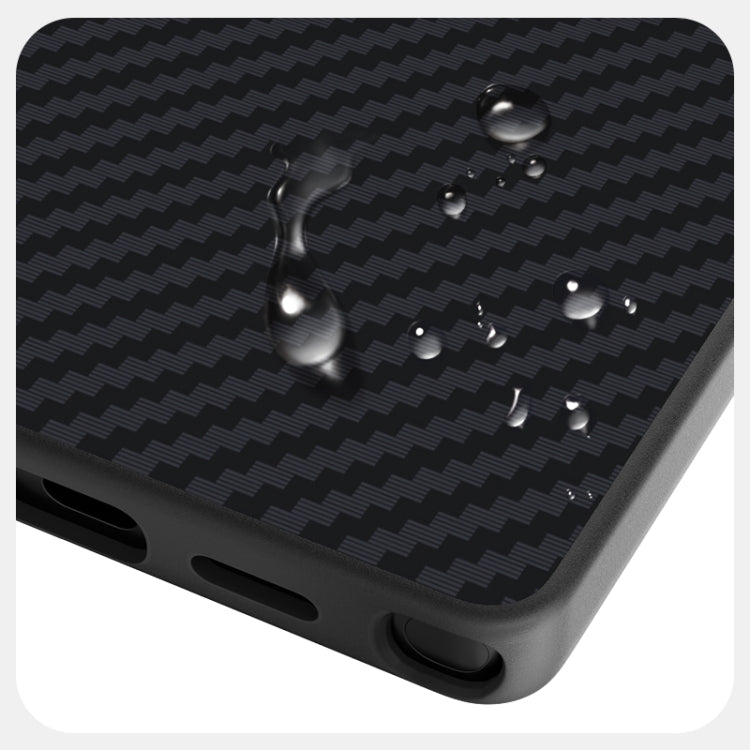 For Samsung Galaxy S25 Ultra 5G ABEEL C Carbon Fiber Series 6D Micro Relief MagSafe Phone Case