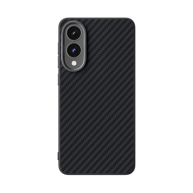 For Samsung Galaxy S25 Edge 5G ABEEL C Carbon Fiber Series 6D Micro Relief MagSafe Phone Case