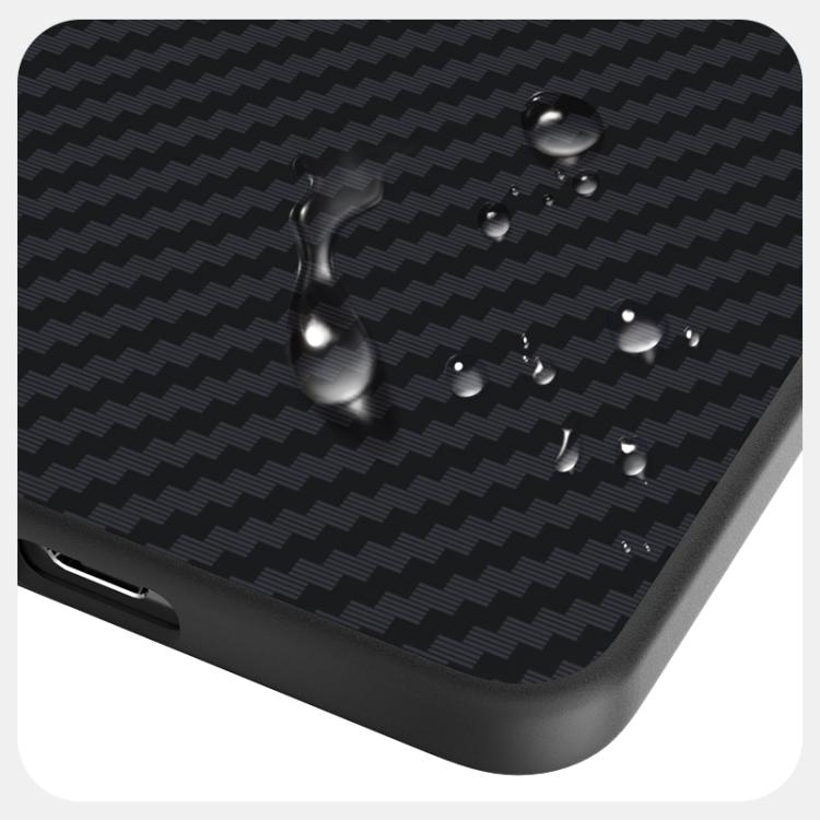 For Samsung Galaxy S25 Edge 5G ABEEL C Carbon Fiber Series 6D Micro Relief MagSafe Phone Case