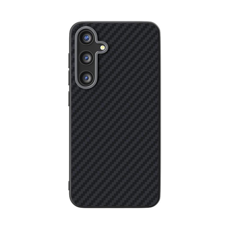 For Samsung Galaxy S25 FE 5G ABEEL C Carbon Fiber Series 6D Micro Relief MagSafe Phone Case
