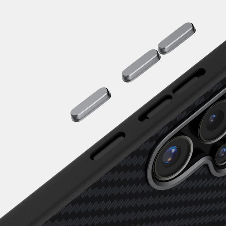For Samsung Galaxy S25 FE 5G ABEEL C Carbon Fiber Series 6D Micro Relief MagSafe Phone Case