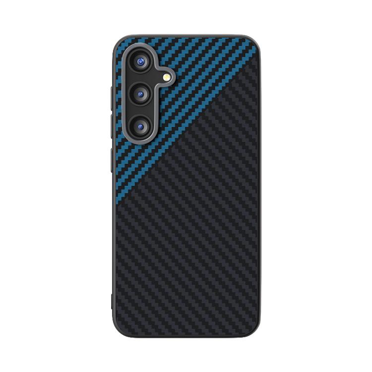 For Samsung Galaxy S25 FE 5G ABEEL C Carbon Fiber Series 6D Micro Relief MagSafe Phone Case