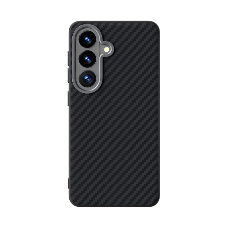 For Samsung Galaxy S26+ 5G ABEEL C Carbon Fiber Series 6D Micro Relief MagSafe Phone Case