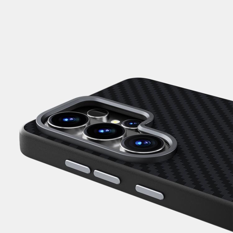 For Samsung Galaxy S26 Ultra 5G ABEEL C Carbon Fiber Series 6D Micro Relief MagSafe Phone Case