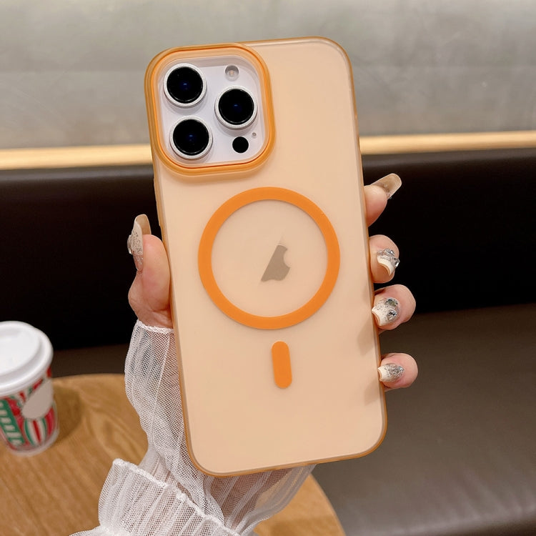 For iPhone 16 Pro Max Soft Sandy Skin Feel MagSafe Magnetic PC Phone Case