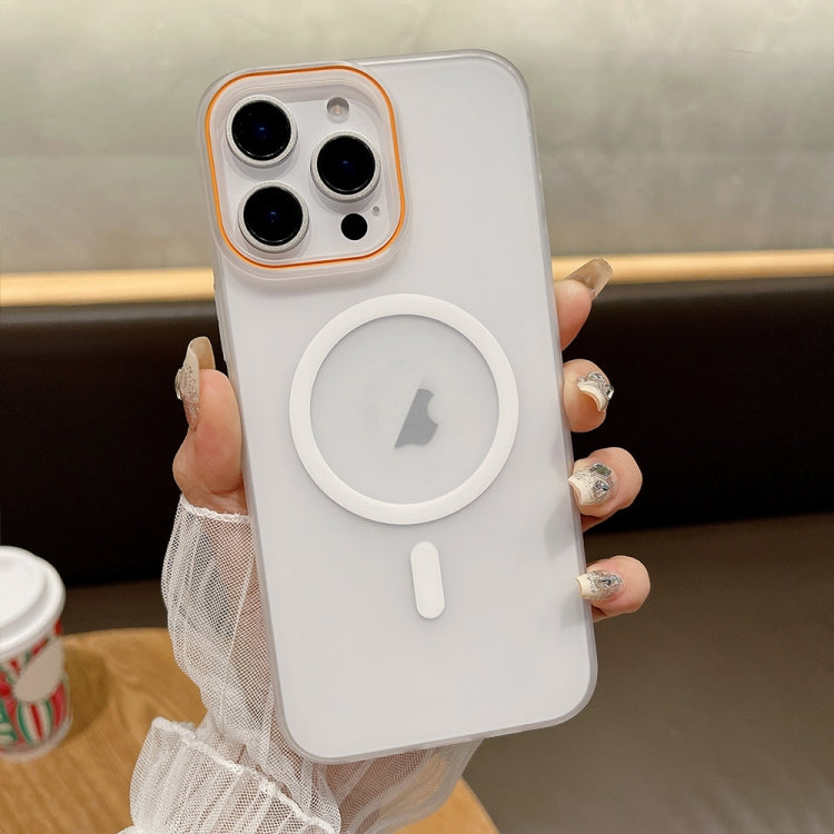 For iPhone 16 Pro Soft Sandy Skin Feel MagSafe Magnetic PC Phone Case