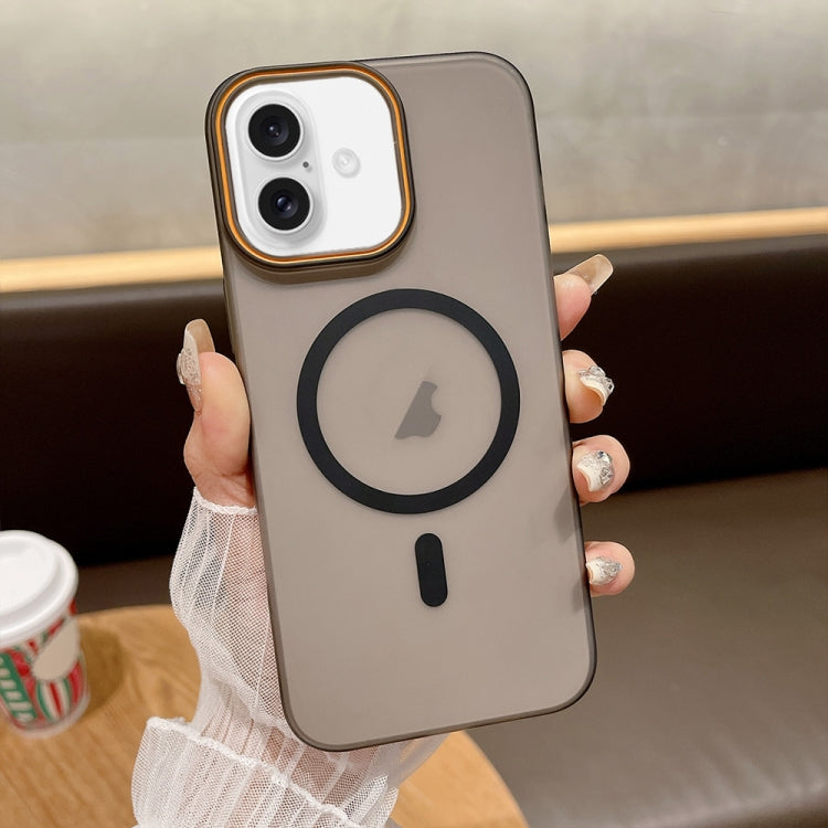 For iPhone 16 Plus Soft Sandy Skin Feel MagSafe Magnetic PC Phone Case
