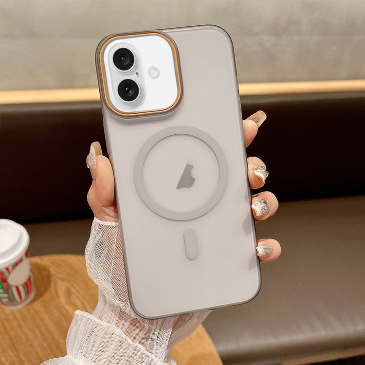 For iPhone 16 Plus Soft Sandy Skin Feel MagSafe Magnetic PC Phone Case