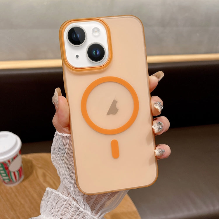 For iPhone 13 Soft Sandy Skin Feel MagSafe Magnetic PC Phone Case
