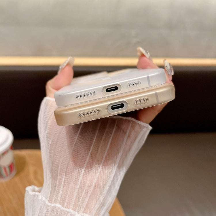For iPhone 15 Plus Soft Sandy Skin Feel MagSafe Magnetic PC Phone Case