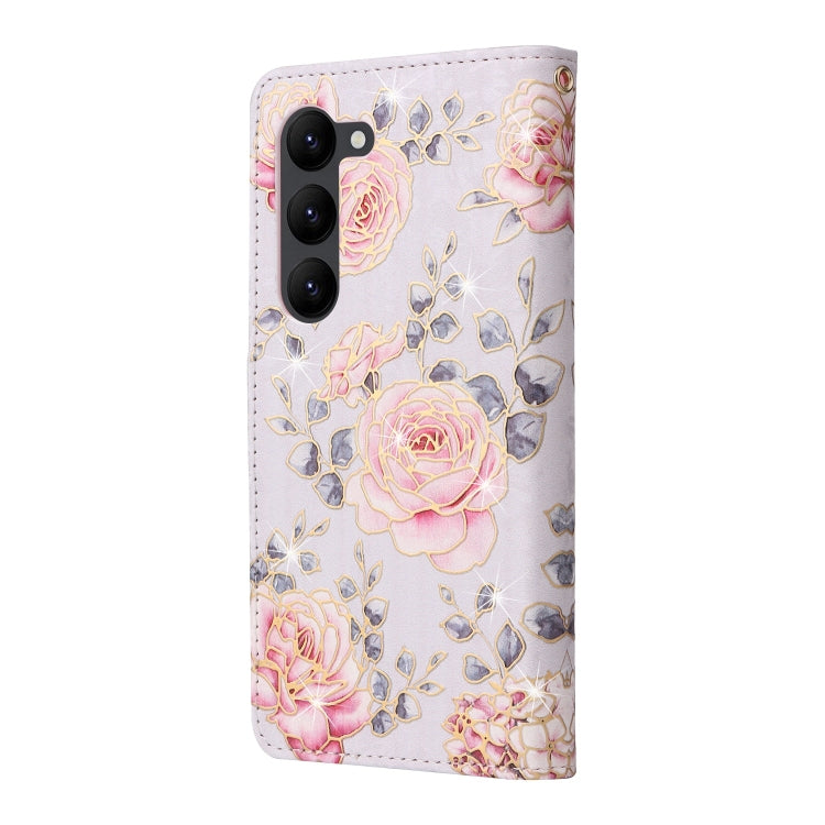 For Galaxy S23 5G Bronzing Painting RFID Leather Phone Case