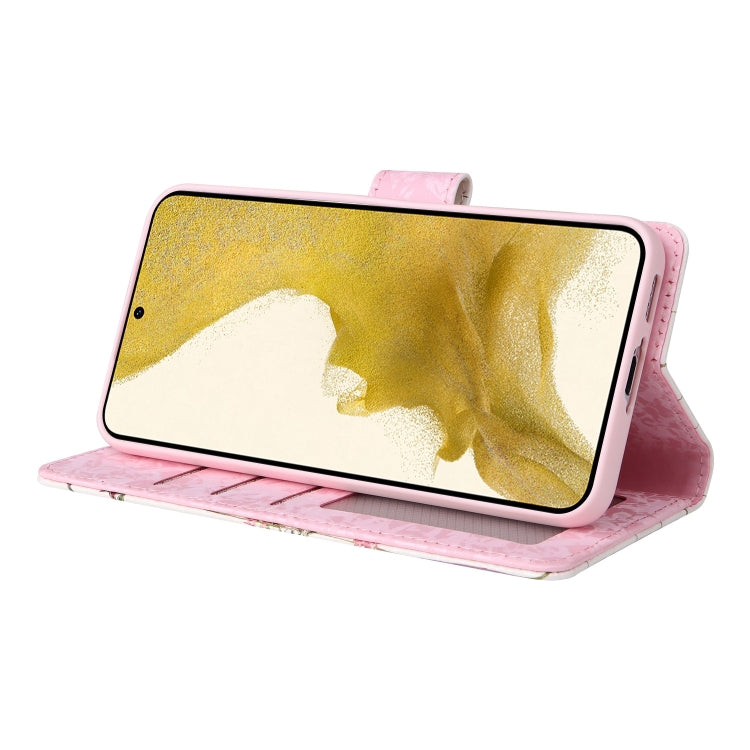 For Galaxy S23 5G Bronzing Painting RFID Leather Phone Case