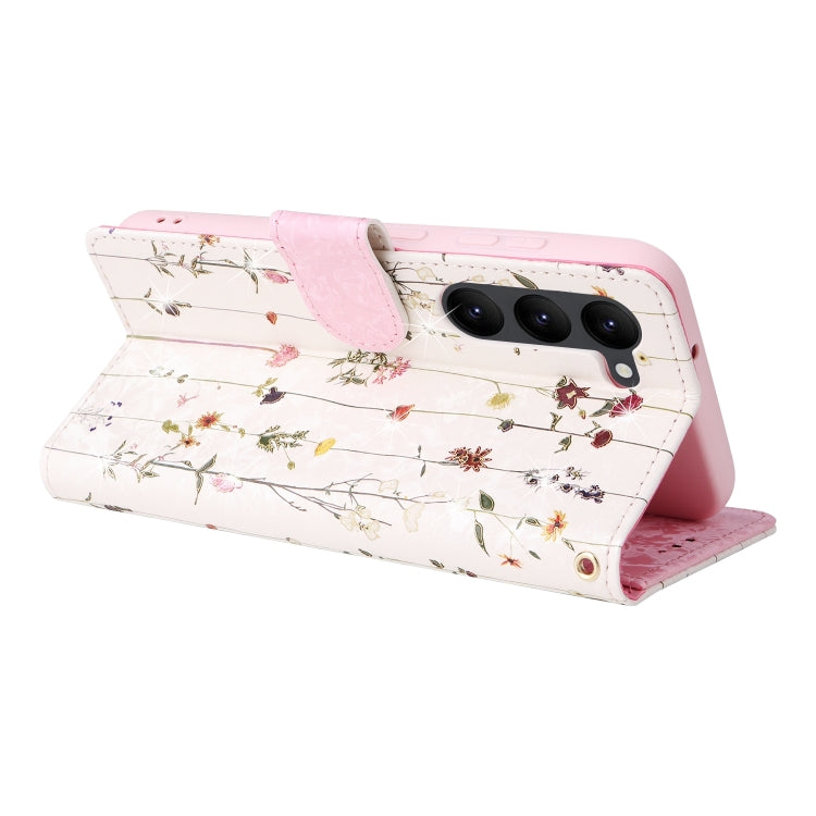 For Galaxy S23 5G Bronzing Painting RFID Leather Phone Case