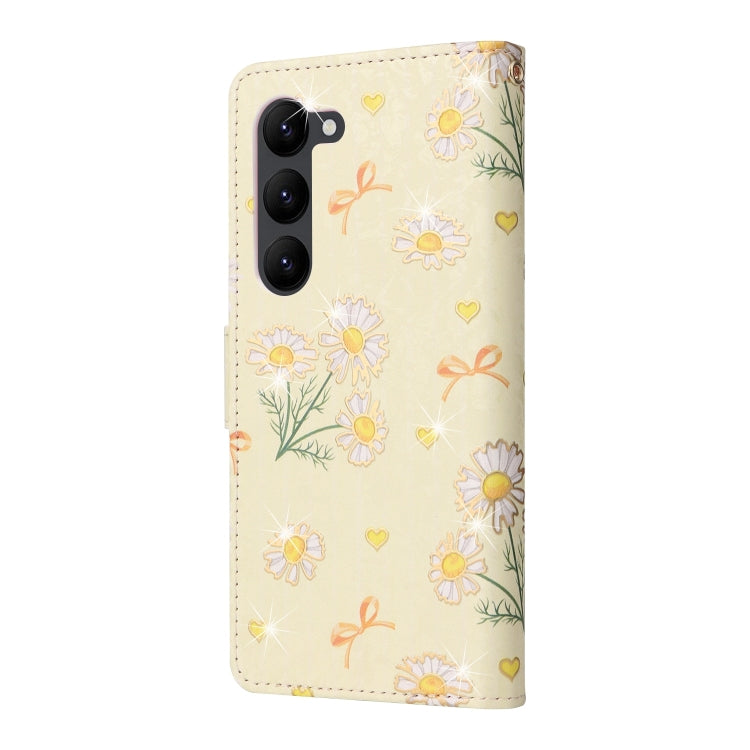 For Galaxy S23 5G Bronzing Painting RFID Leather Phone Case