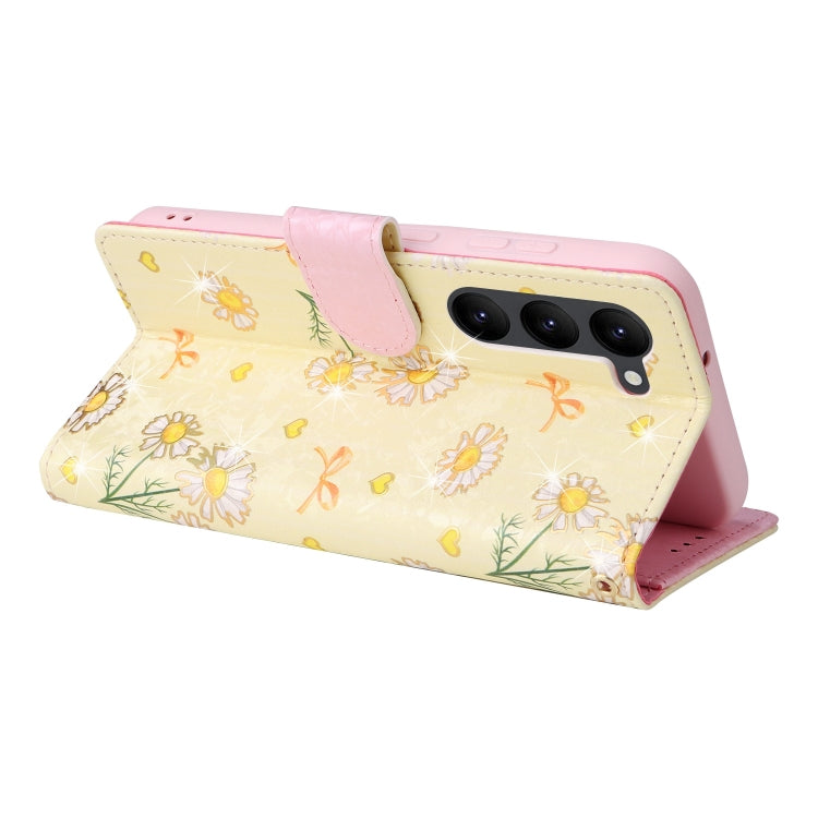 For Galaxy S23 5G Bronzing Painting RFID Leather Phone Case