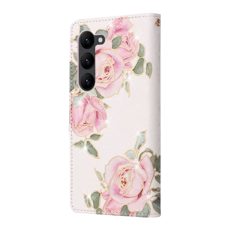 For Galaxy S23 5G Bronzing Painting RFID Leather Phone Case
