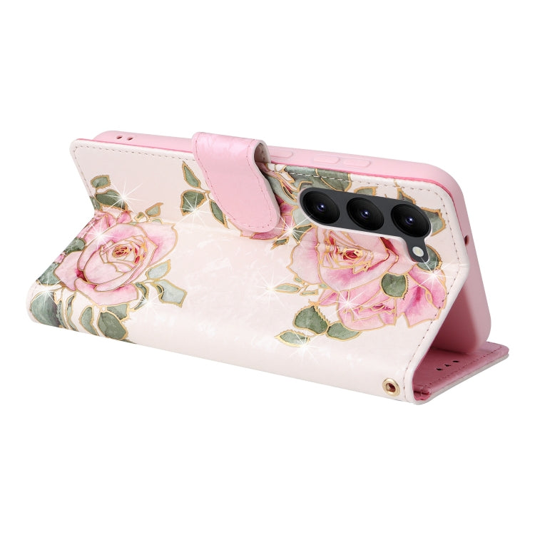 For Galaxy S23 5G Bronzing Painting RFID Leather Phone Case