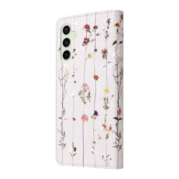 For Galaxy S25 FE 5G Bronzing Painting RFID Leather Phone Case